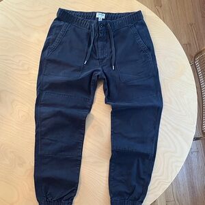 Todd Snyder Black Cotton Jogger Pant